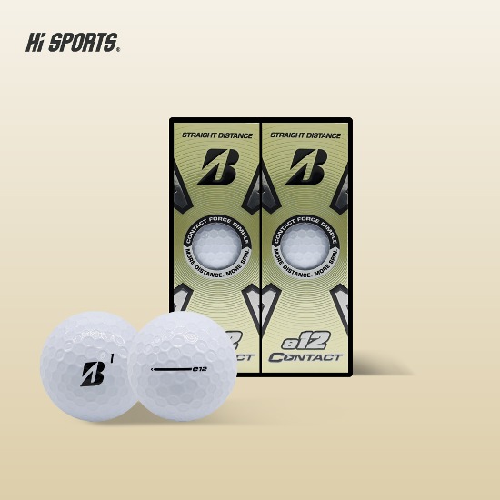 브리지스톤  e12 Contact  컨택트 6구 3피스 하프더즌 골프공 로고인쇄 기념품